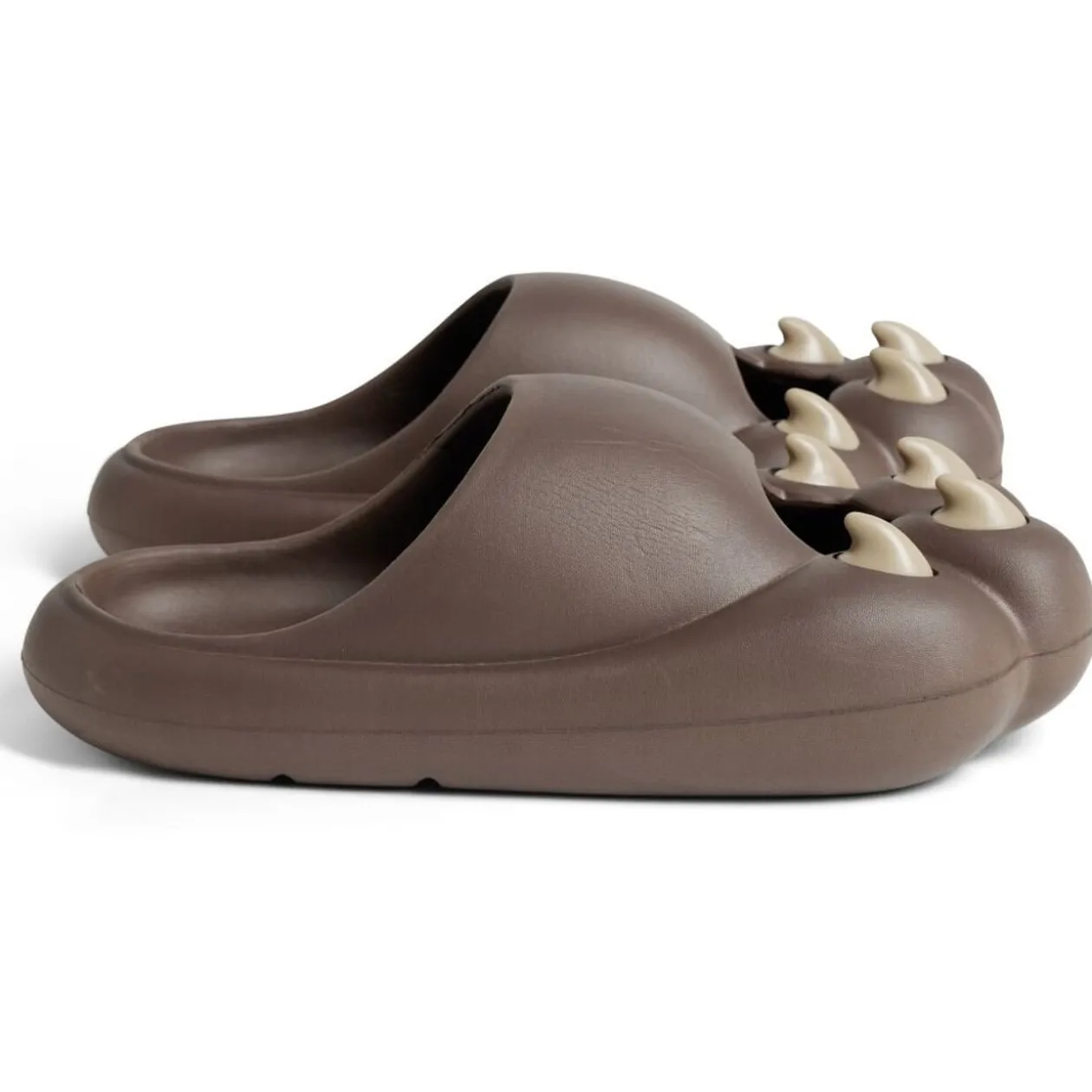 Chaussons griffe caoutchouc marron 38/39