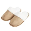 Chaussons mules femme marron fourrées T38/39