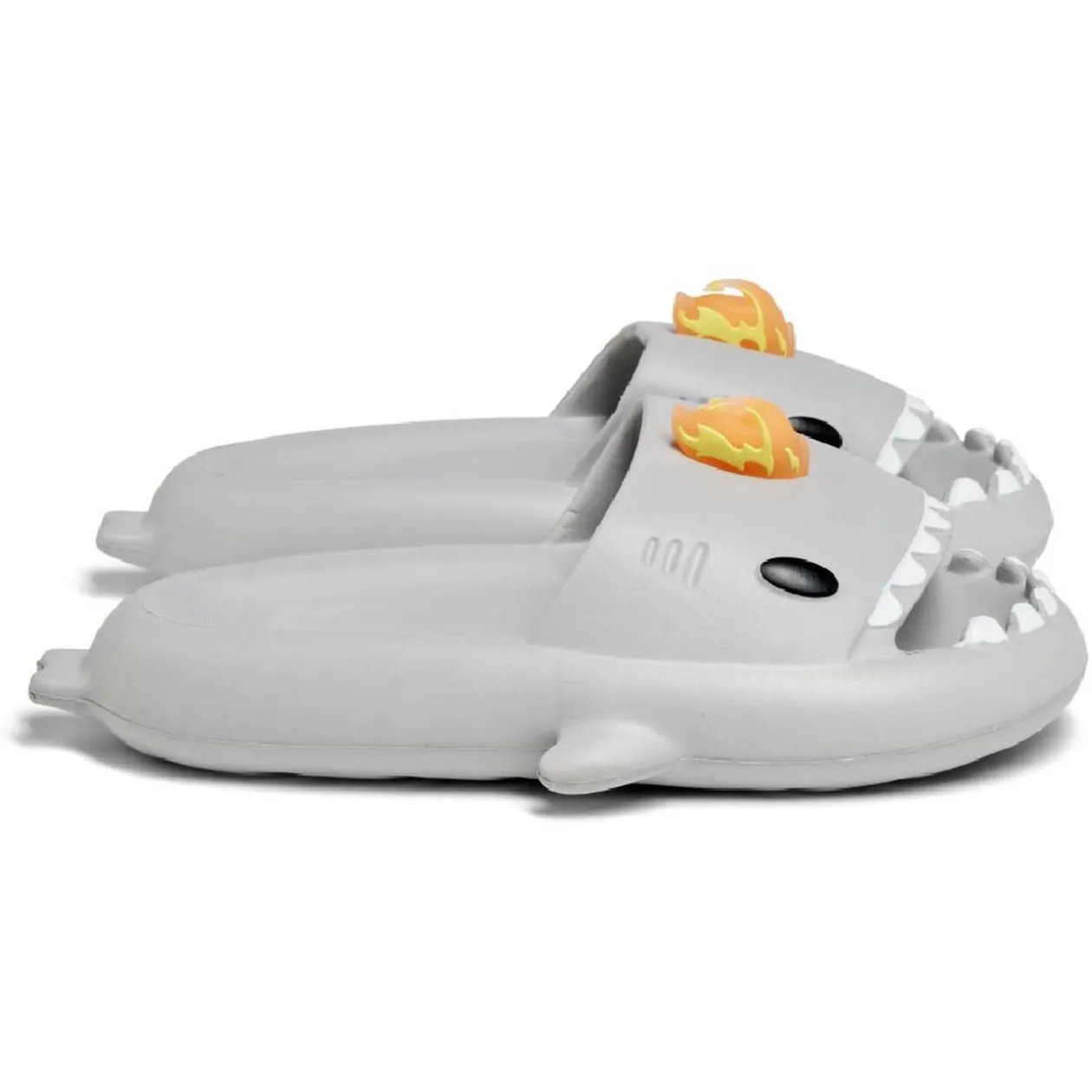 Chaussons requin flamme caoutchouc gris 42/43