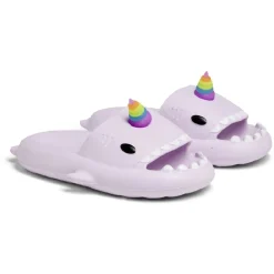 Chaussons requin licorne caoutchouc violet 36/37