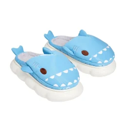 Chaussons requin mixtes bleus - pointure 36 à 45