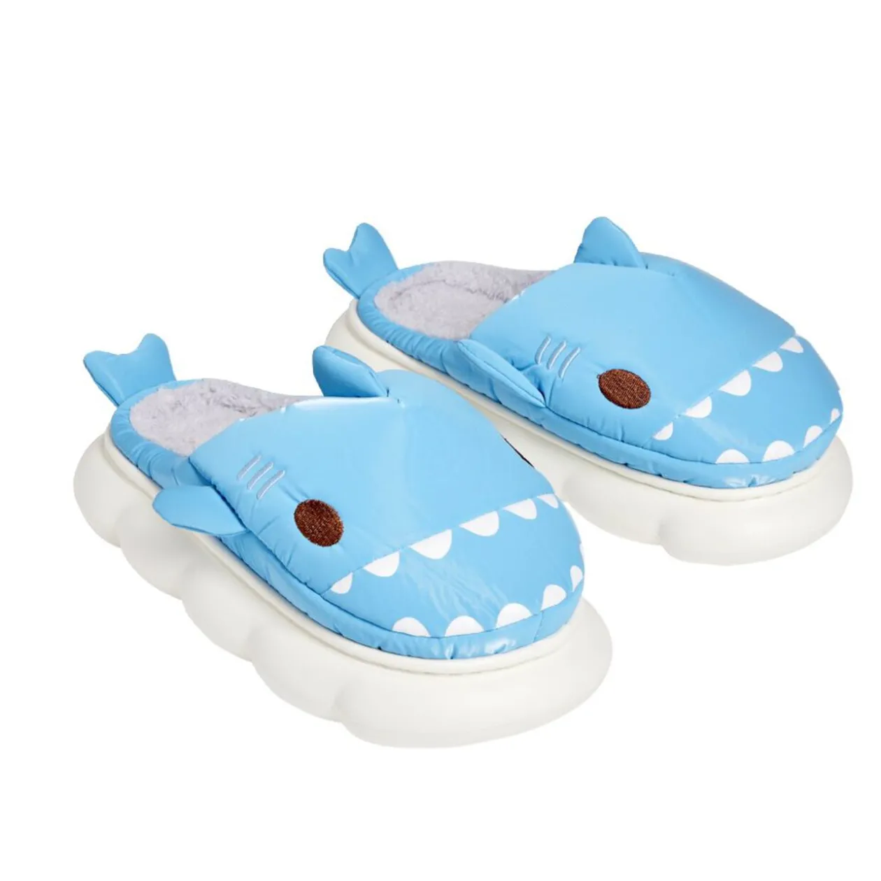Chaussons requin mixtes bleus - pointure 36 à 45