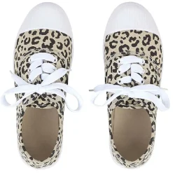 Chaussure en toile coton imprimé léopard T36