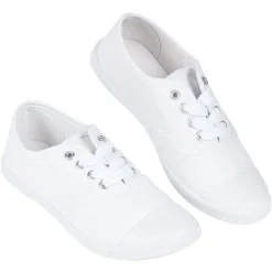 Chaussures en toile de coton blanc t 37