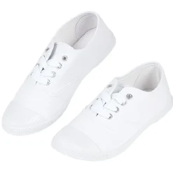 Chaussures en toile de coton blanc t 38