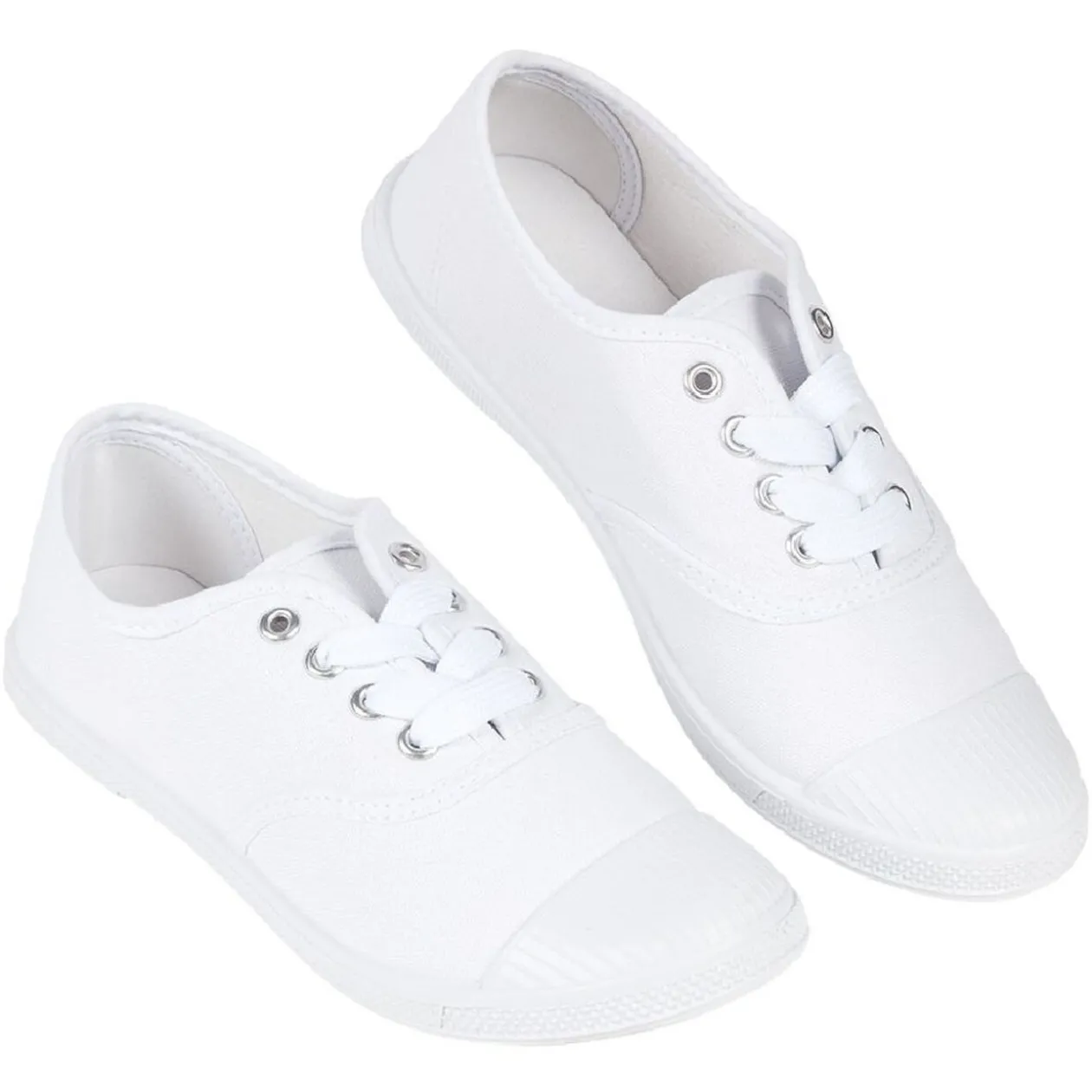 Chaussures en toile de coton blanc t 40