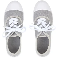 Chaussures en toile de coton gris t 36