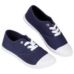 Chaussures en toile de coton bleu marine t 42