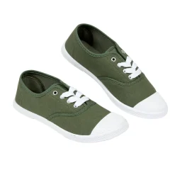 Chaussures en toile de coton kaki t 37