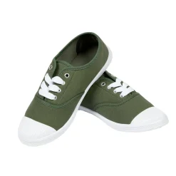 Chaussures en toile de coton kaki t 37
