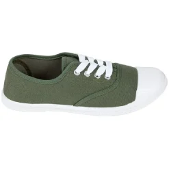 Chaussures en toile de coton kaki t 38