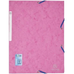 Chemise cartonnée à élastique 3 rabats