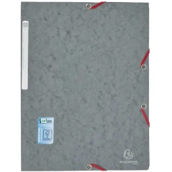 Chemise cartonnée à élastique 3 rabats