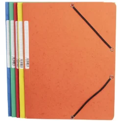 Chemise cartonnée avec élastique x5