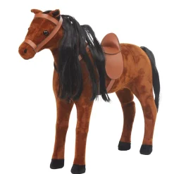 Cheval licorne pour poupée cavalière marron