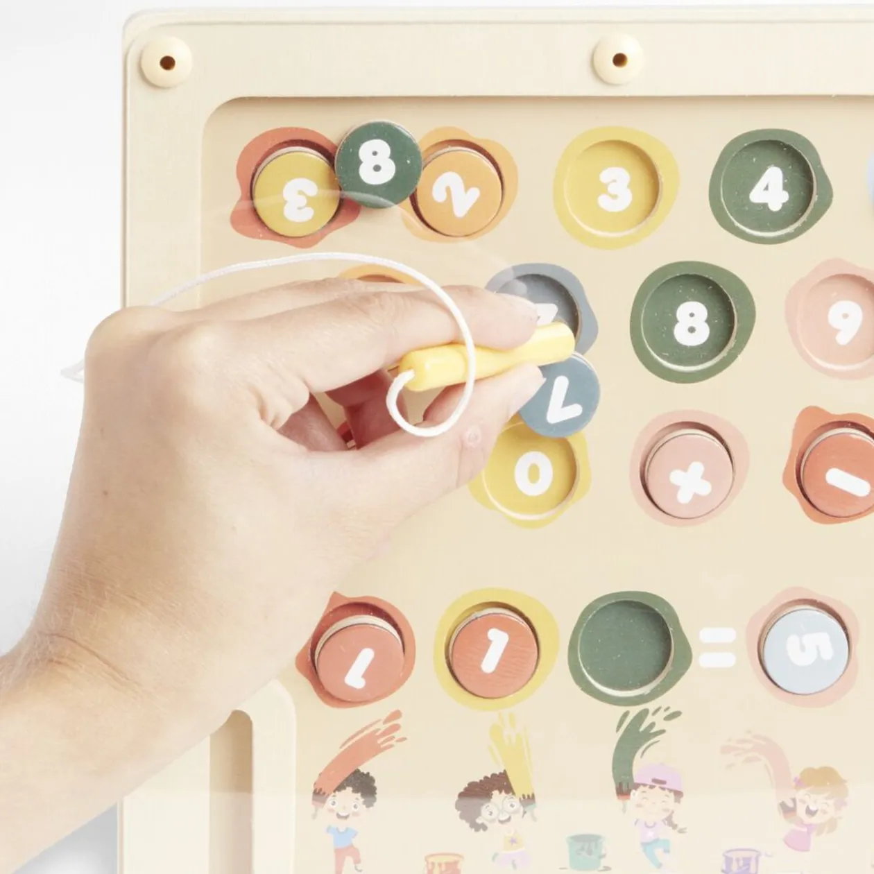 Chiffre magnétique en bois 30x22,5cm