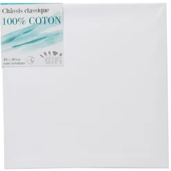 Châssis entoilé blanc