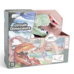 Circuit dinosaure 360° boucle de looping 15 pièces