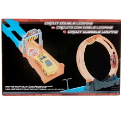 Circuit double looping avec 2 voitures