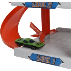 Circuit garage 4 niveaux avec 4 voitures