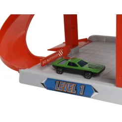 Circuit garage 4 niveaux avec 4 voitures