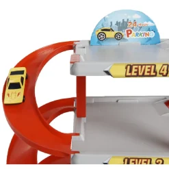 Circuit garage 4 niveaux avec 4 voitures
