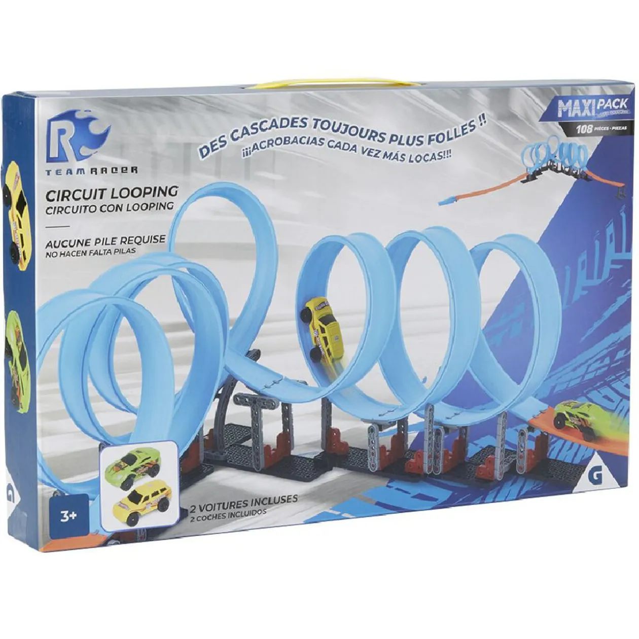 Circuit looping + 2 voitures