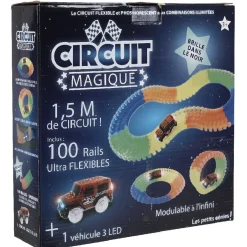 Circuit lumineux 100 rails flexibles phosphorescent