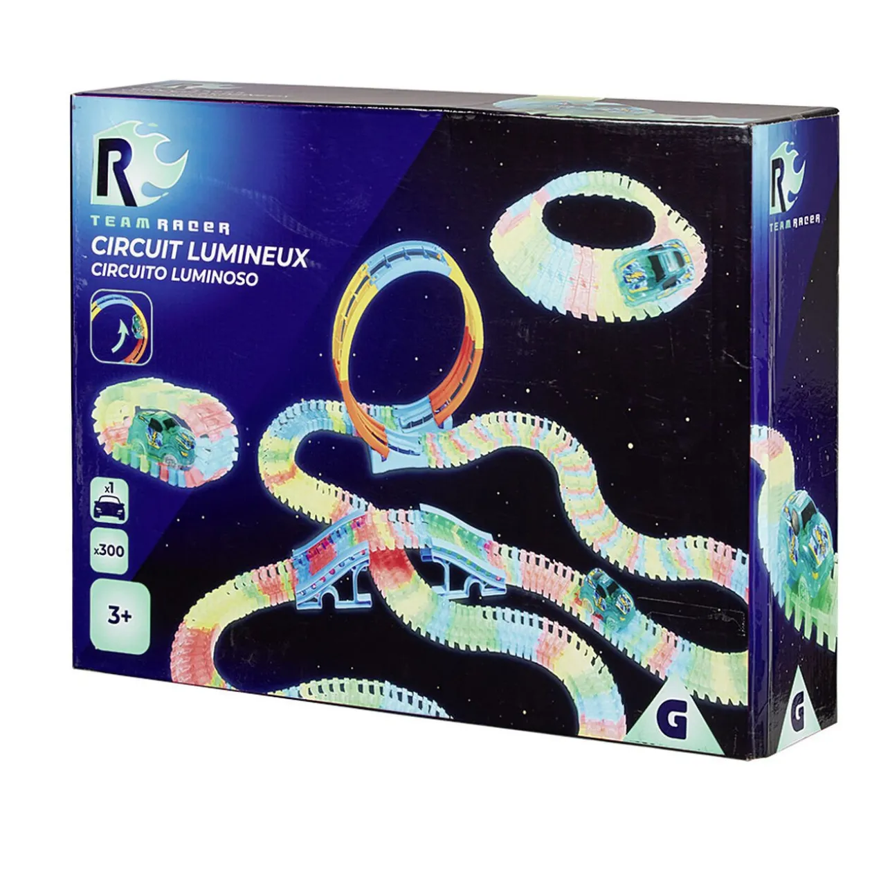 Circuit lumineux Team Racer 300 pièces