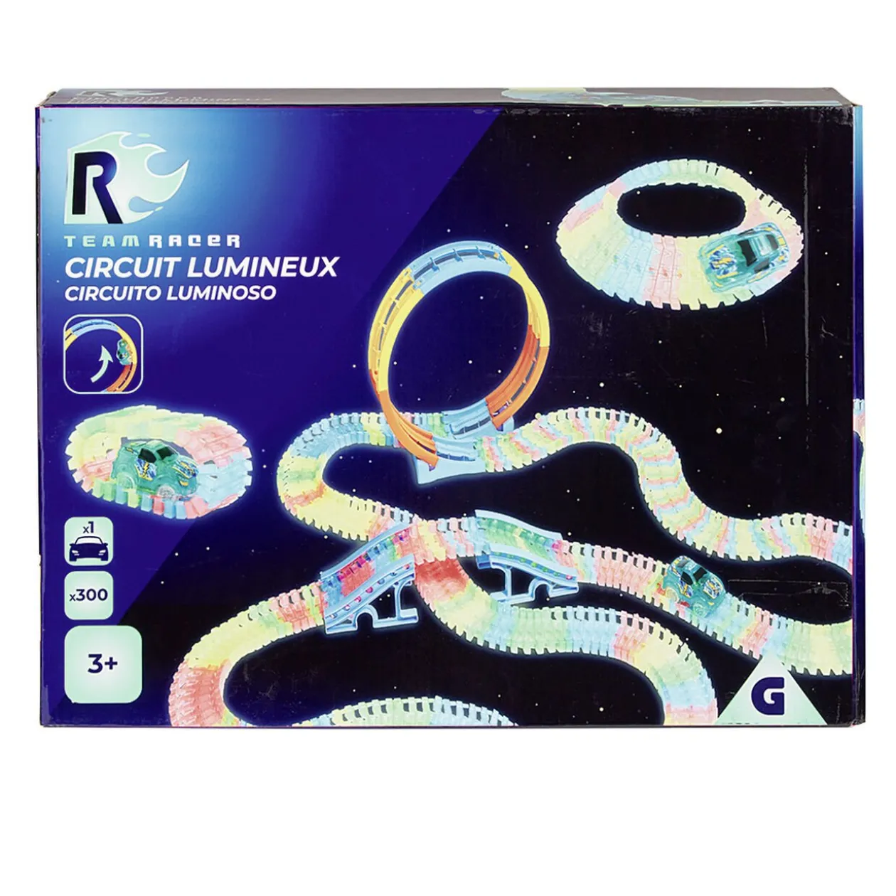 Circuit lumineux Team Racer 300 pièces