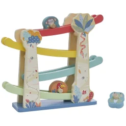 Circuit rampe de course avec véhicules en bois