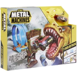 Circuit Zuru métal avec figurine T Rex