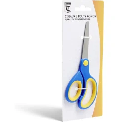 Ciseaux bout rond bleu ou rouge