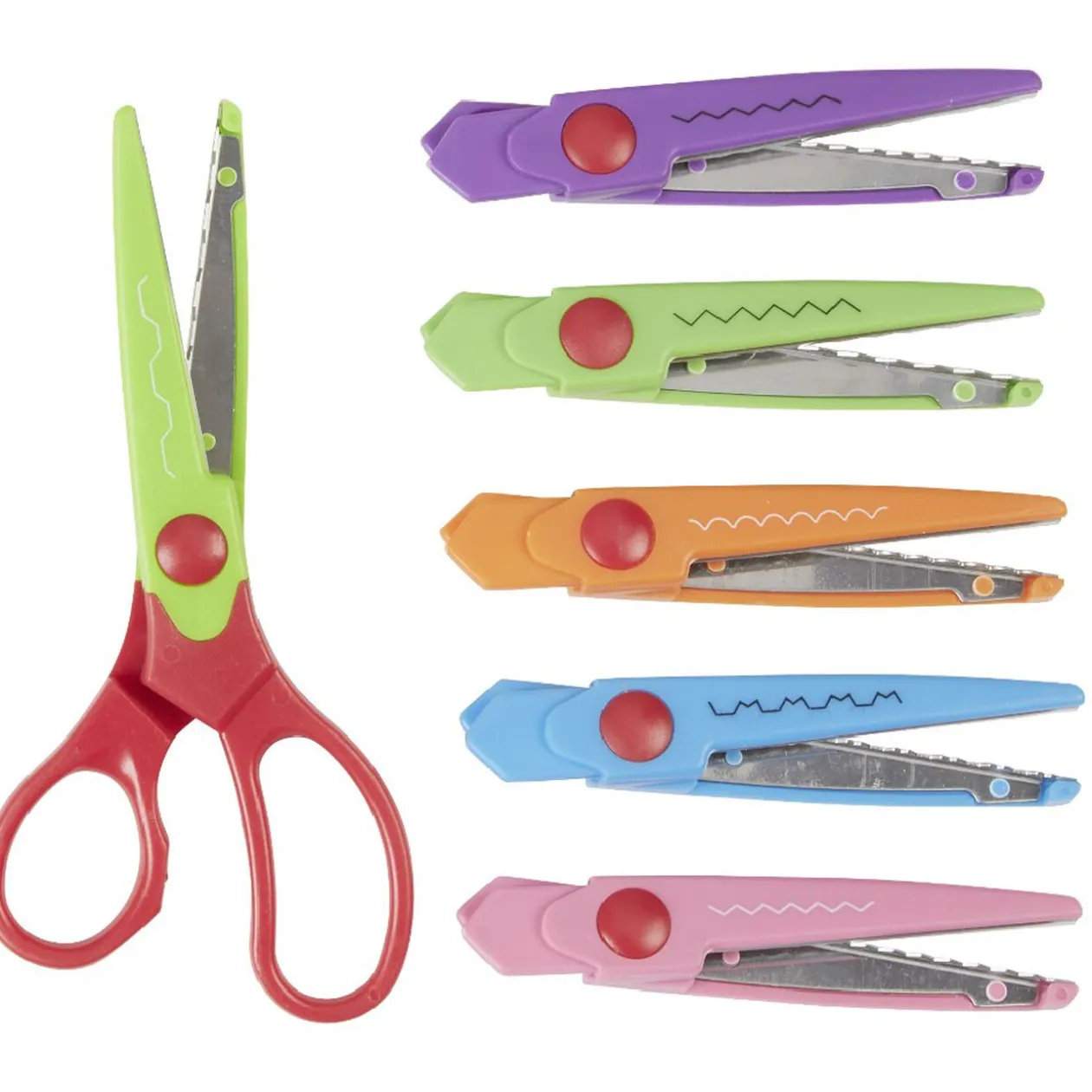 Ciseaux créatifs crantés 6 lames