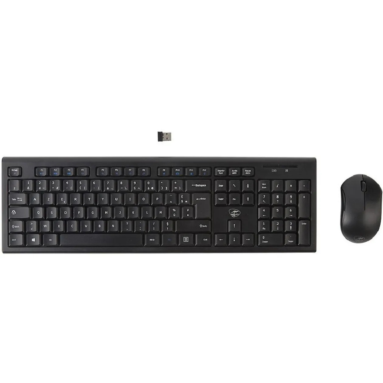 Clavier et souris sans fil Bluetooth noir