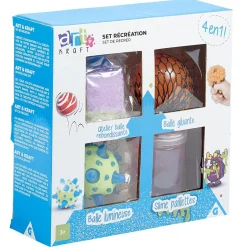 Coffret 4 en 1 balle et slime