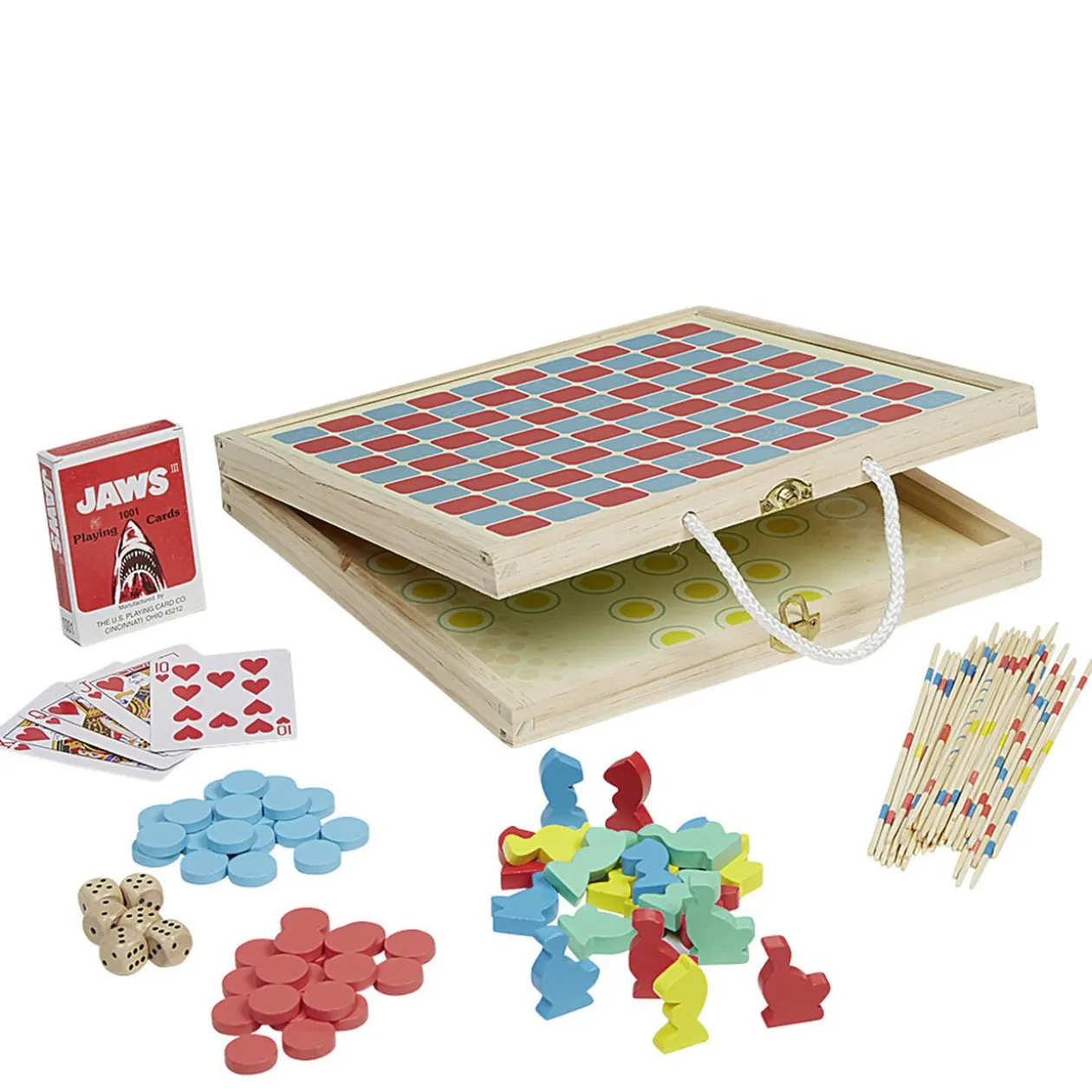 Coffret 100 jeux en bois