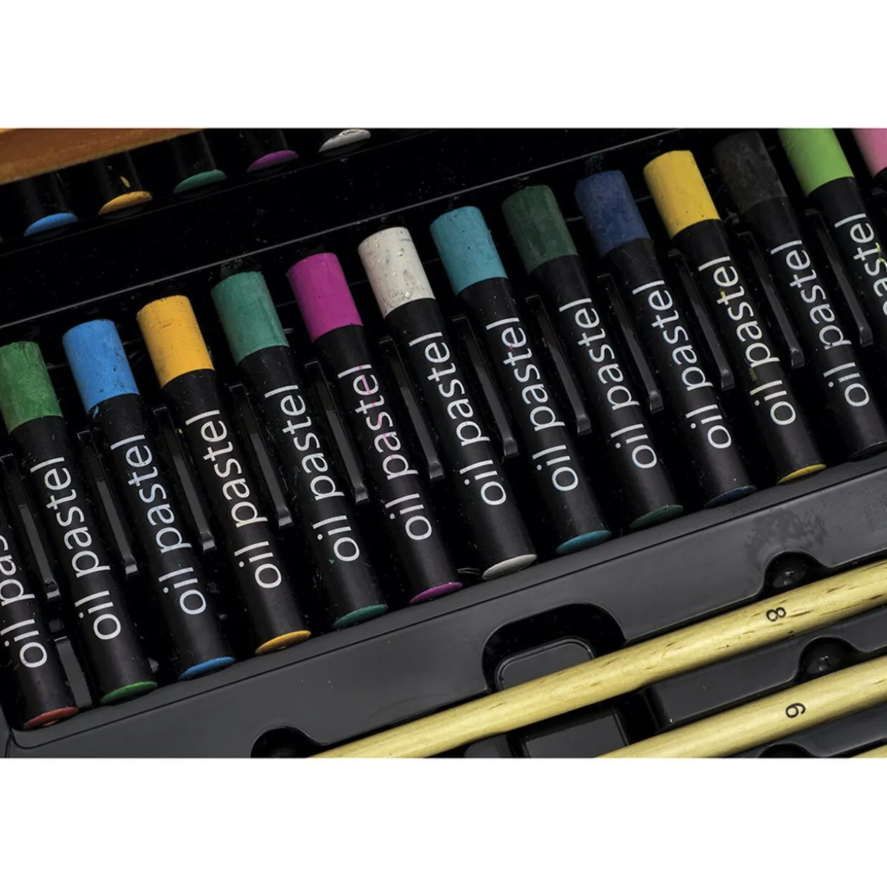 Coffret artiste en bois dessin et peinture 174 pièces