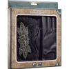 Coffret bandeau et gants noirs assortis