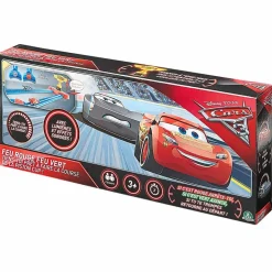 Coffret Cars piste feu rouge feu vert lumineux et sonore