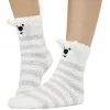 Coffret chaussettes de Noël cocooning modèle Ours blanc gris
