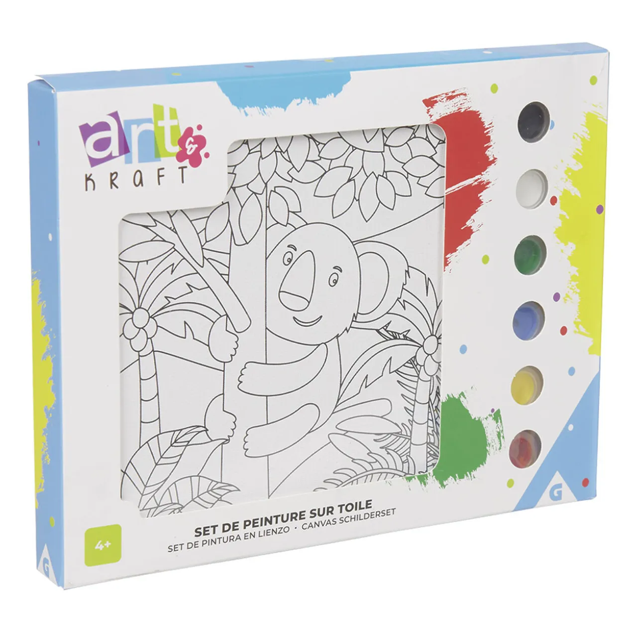 Coffret créatif peinture sur toile koala