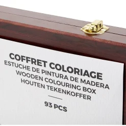 Coffret de coloriage en bois