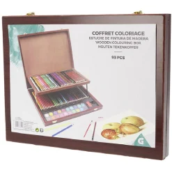 Coffret de coloriage en bois