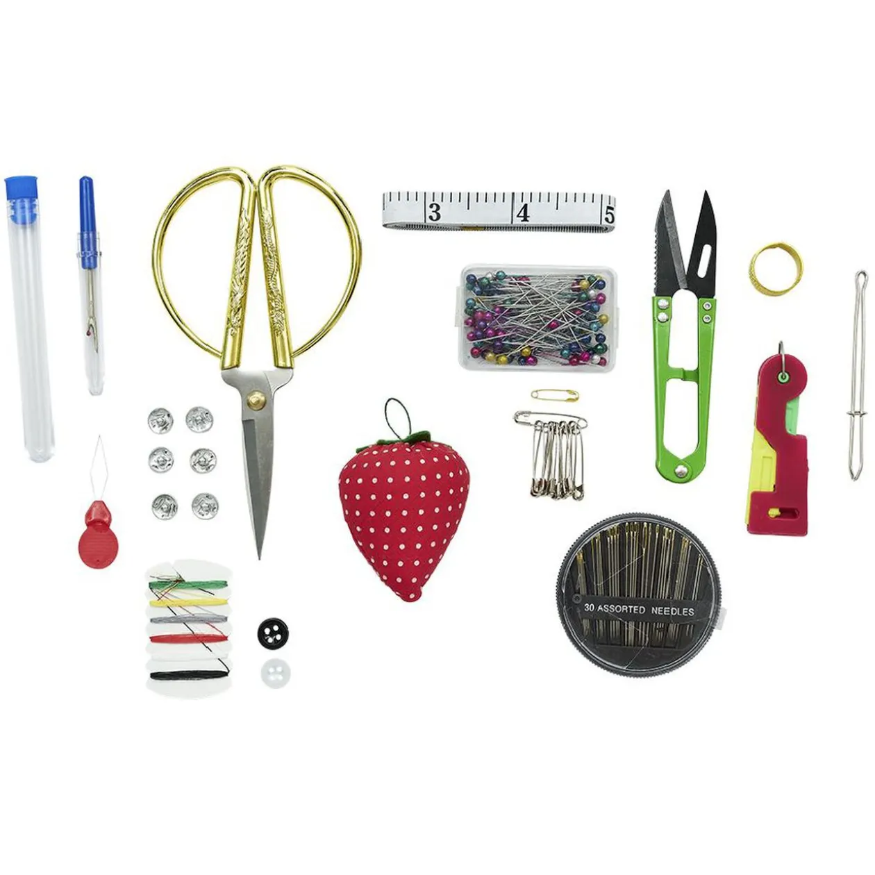 Coffret de couture en bois avec accessoires 21x13xH9cm