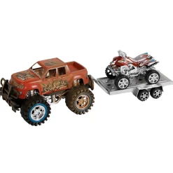 Coffret de voiture pick up avec attelage et quad