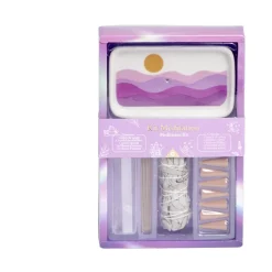 Coffret méditation kit encens/sauge/sélénite