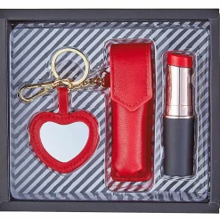 Coffret porte clé miroir coeur batterie de secours powerbank