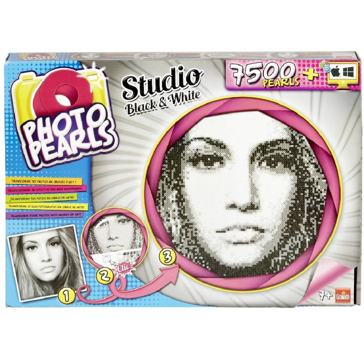 Coffret studio création perle photo noir et blanc