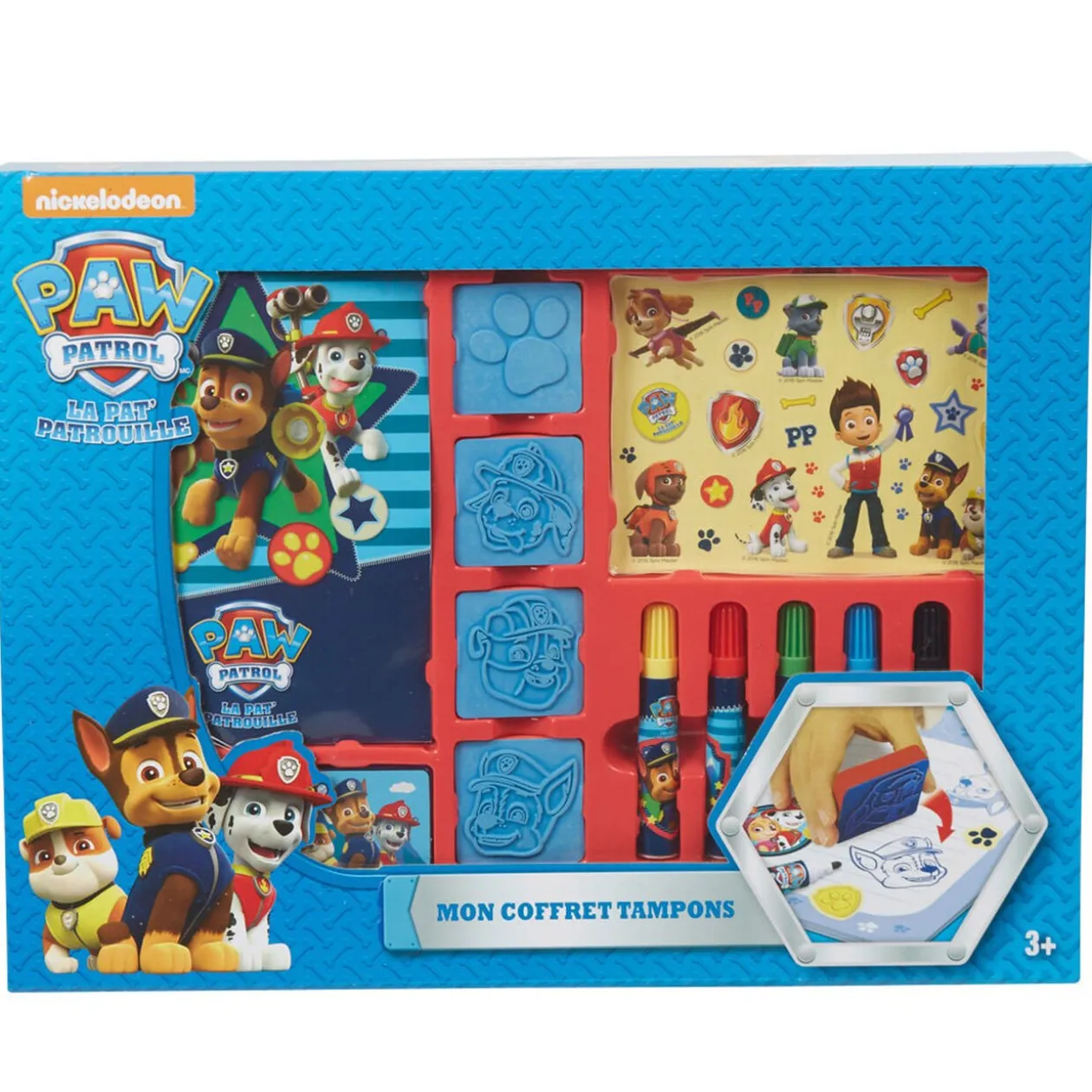 Coffret tampons design Pat Patrouille